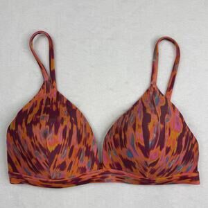 Lululemon Swim Bikini Top Womens Multicolor Ikat Print Adjustable Straps